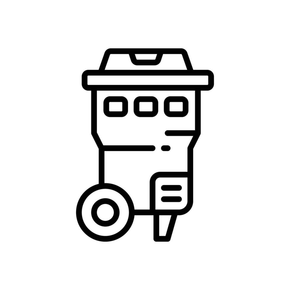 recyceln Behälter Linie Symbol. Vektor Symbol zum Ihre Webseite, Handy, Mobiltelefon, Präsentation, und Logo Design.