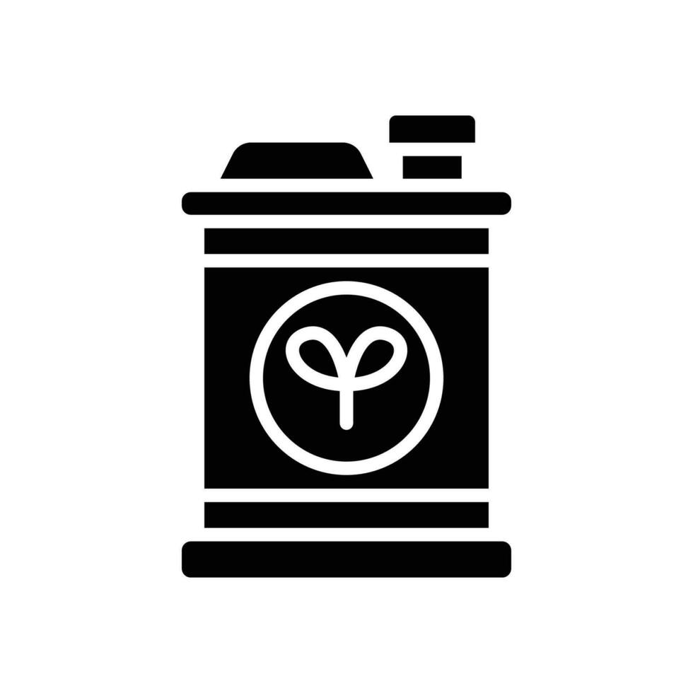 Öko Treibstoff Glyphe Symbol. Vektor Symbol zum Ihre Webseite, Handy, Mobiltelefon, Präsentation, und Logo Design.