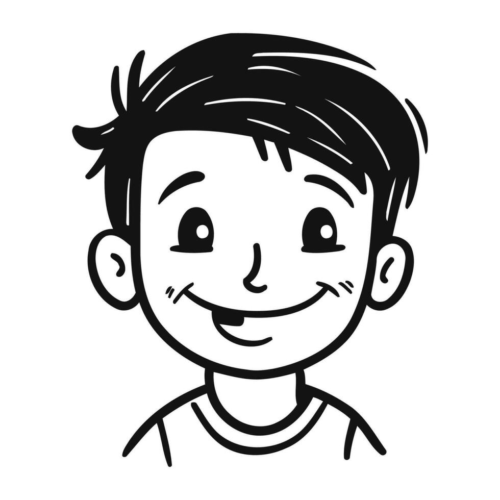 pojke ansikte ikon. enkel illustration av pojke ansikte vektor ikon för webb