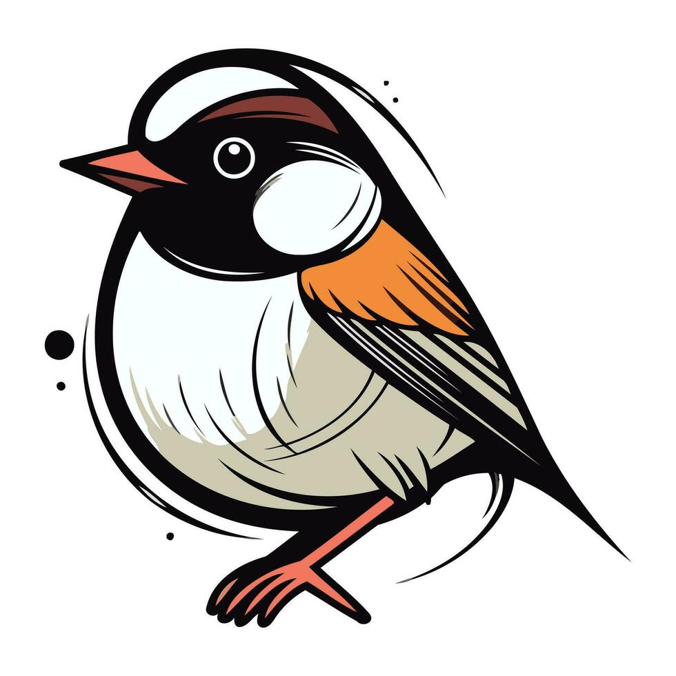 domherre. vektor illustration av en domherre fågel.