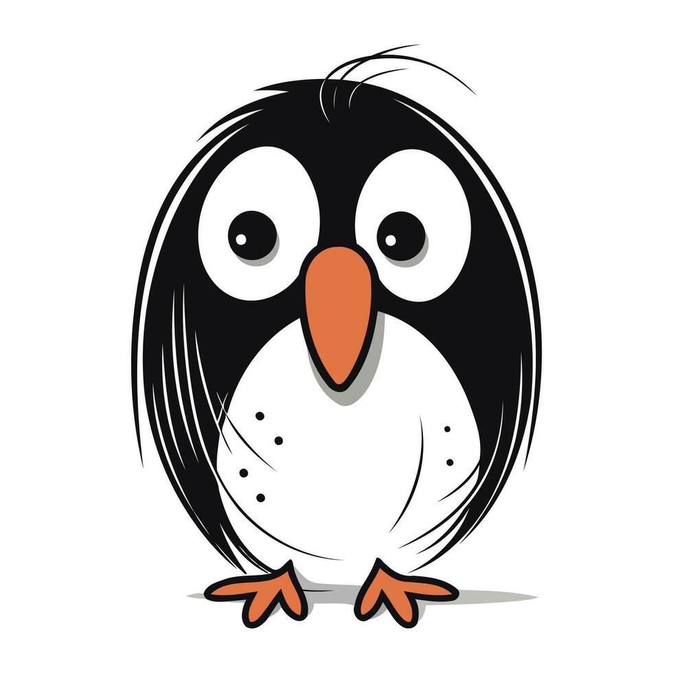 pingvin tecknad serie design. vektor illustration eps10 grafisk.