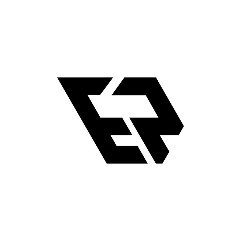brev ep modern eleganta typografi kreativ abstrakt monogram första logotyp vektor