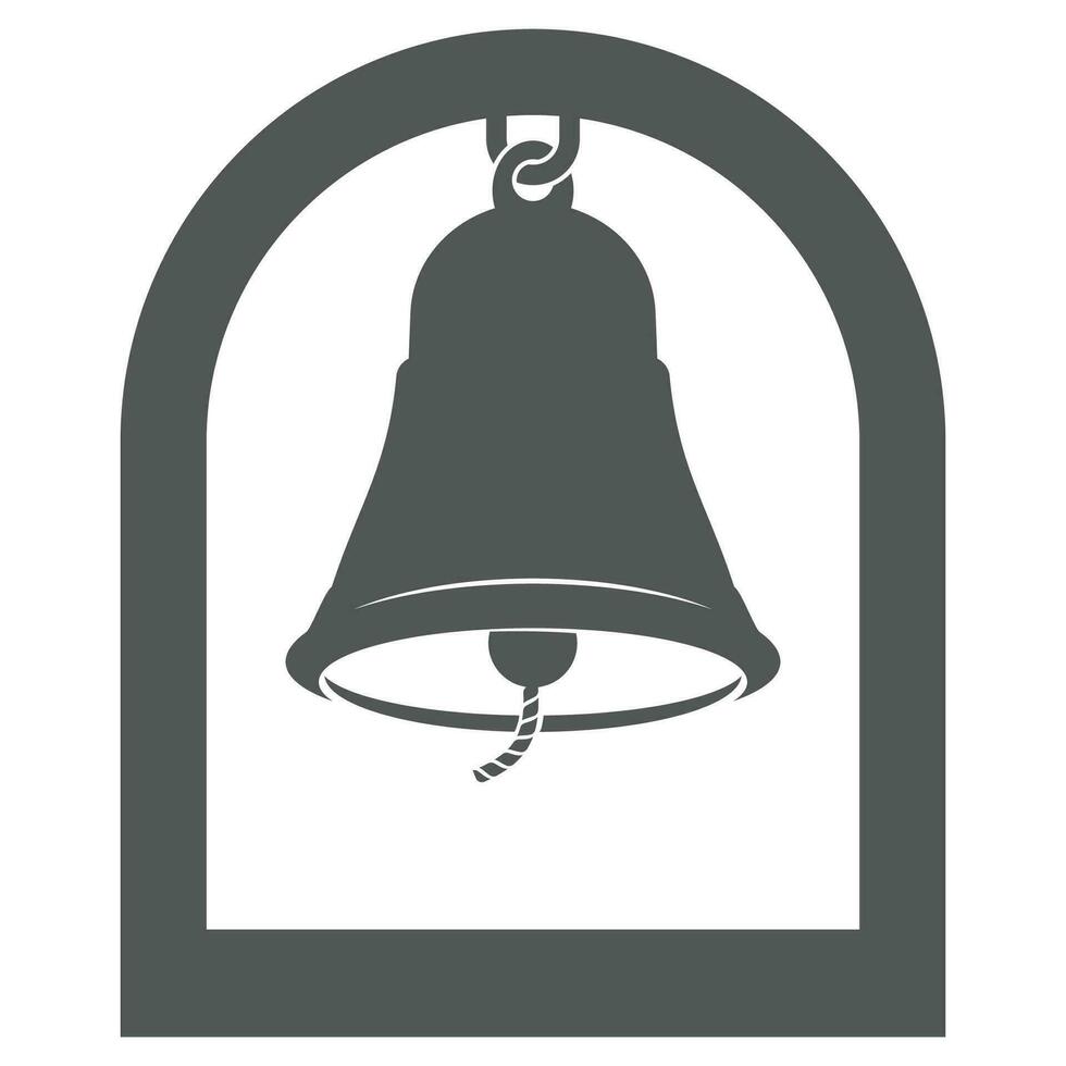 Glocke und Tor Logo Illustration. vektor
