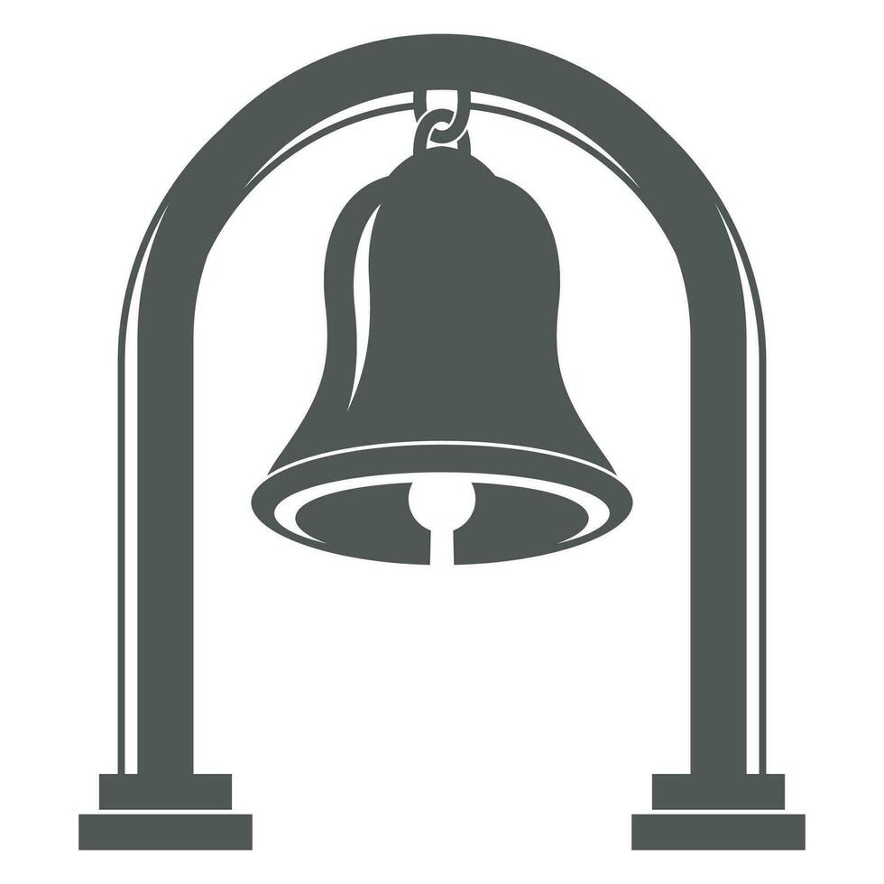 Glocke und Tor Logo Illustration. vektor