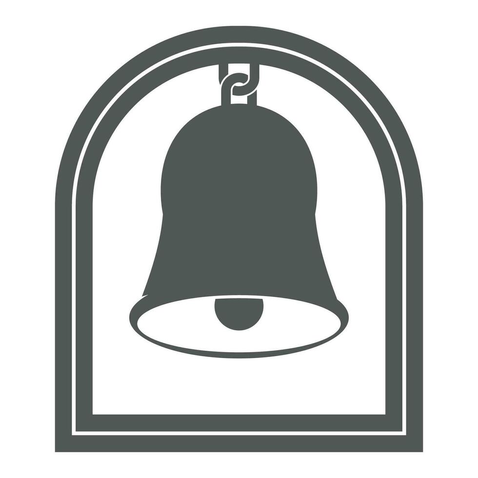 Glocke und Tor Logo Illustration. vektor