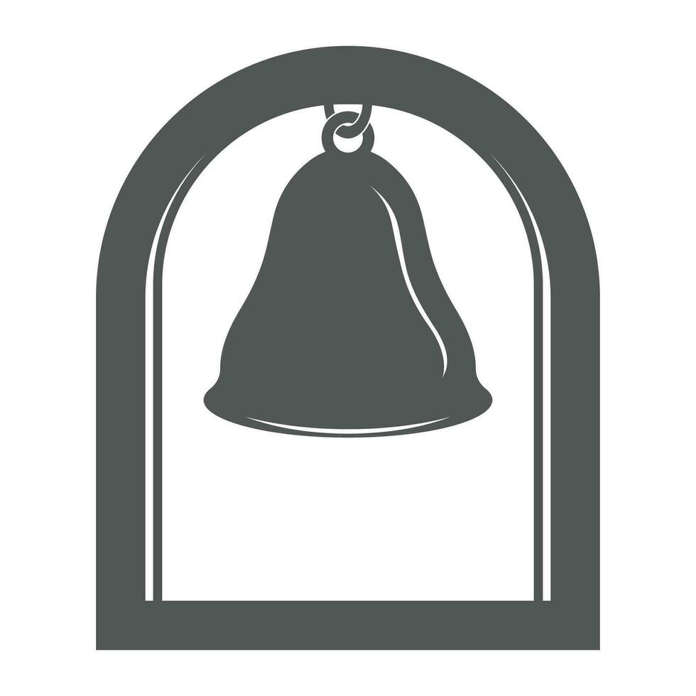 Glocke und Tor Logo Illustration. vektor