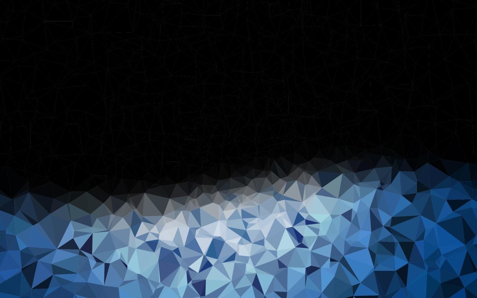 dunkelblauer Vektor abstrakter Mosaikhintergrund.