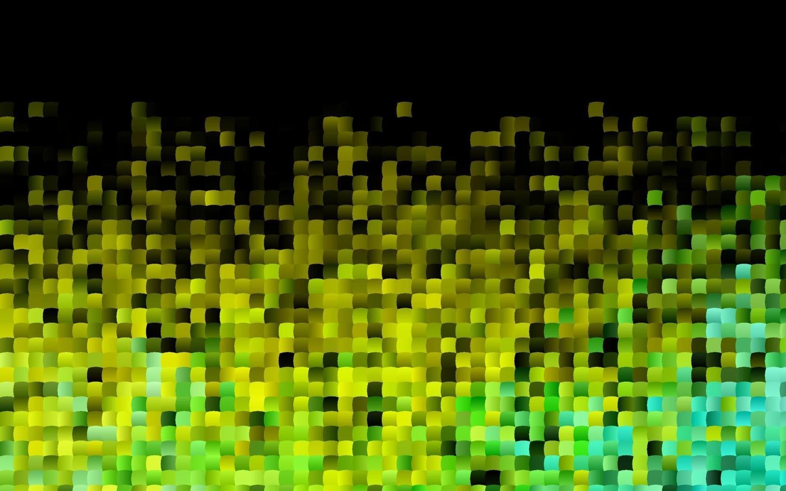 dunkelgrünes, gelbes Vektorlayout mit Linien, Rechtecken. vektor