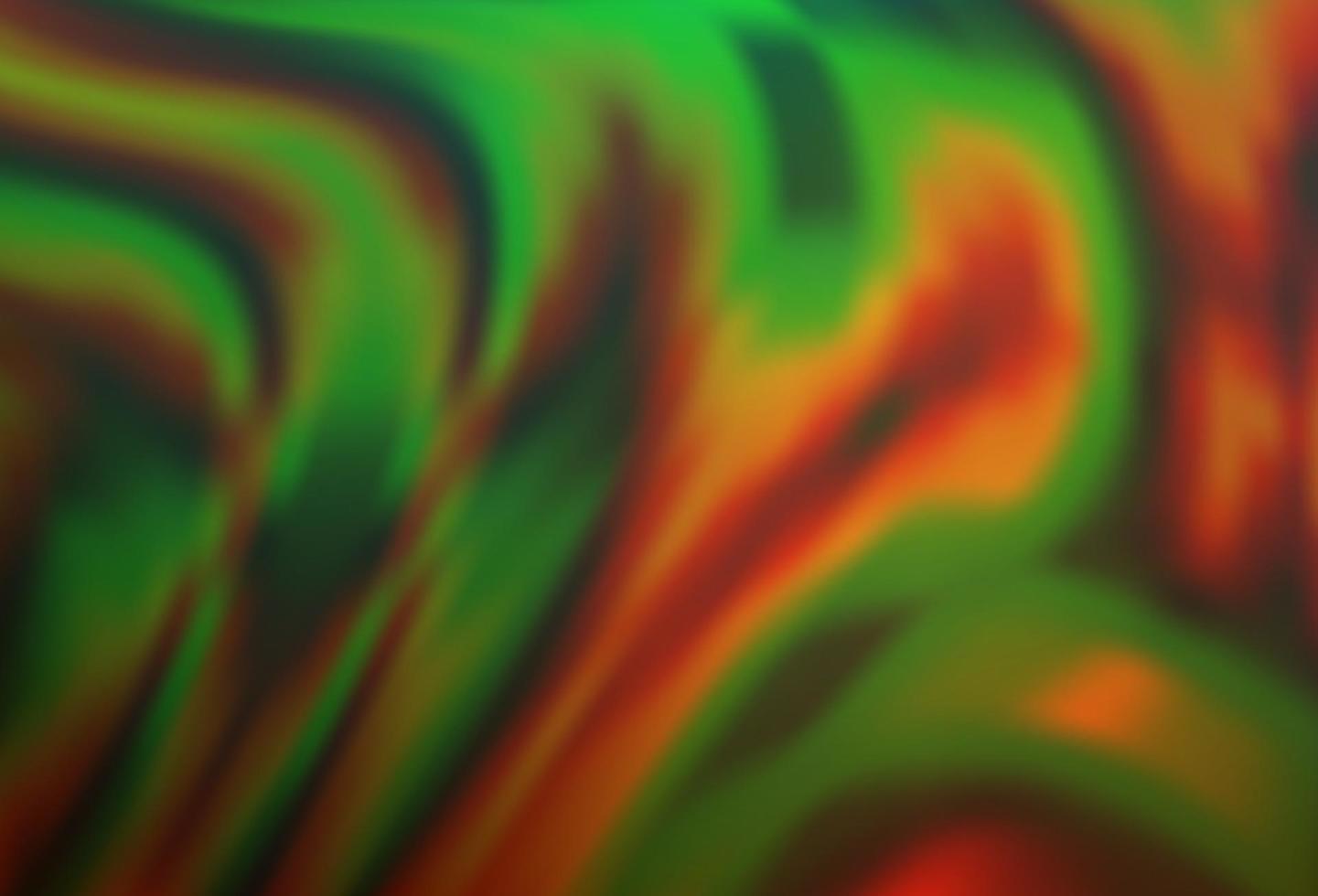 dunkelgrüne, rote Vektorvorlage mit flüssigen Formen. vektor