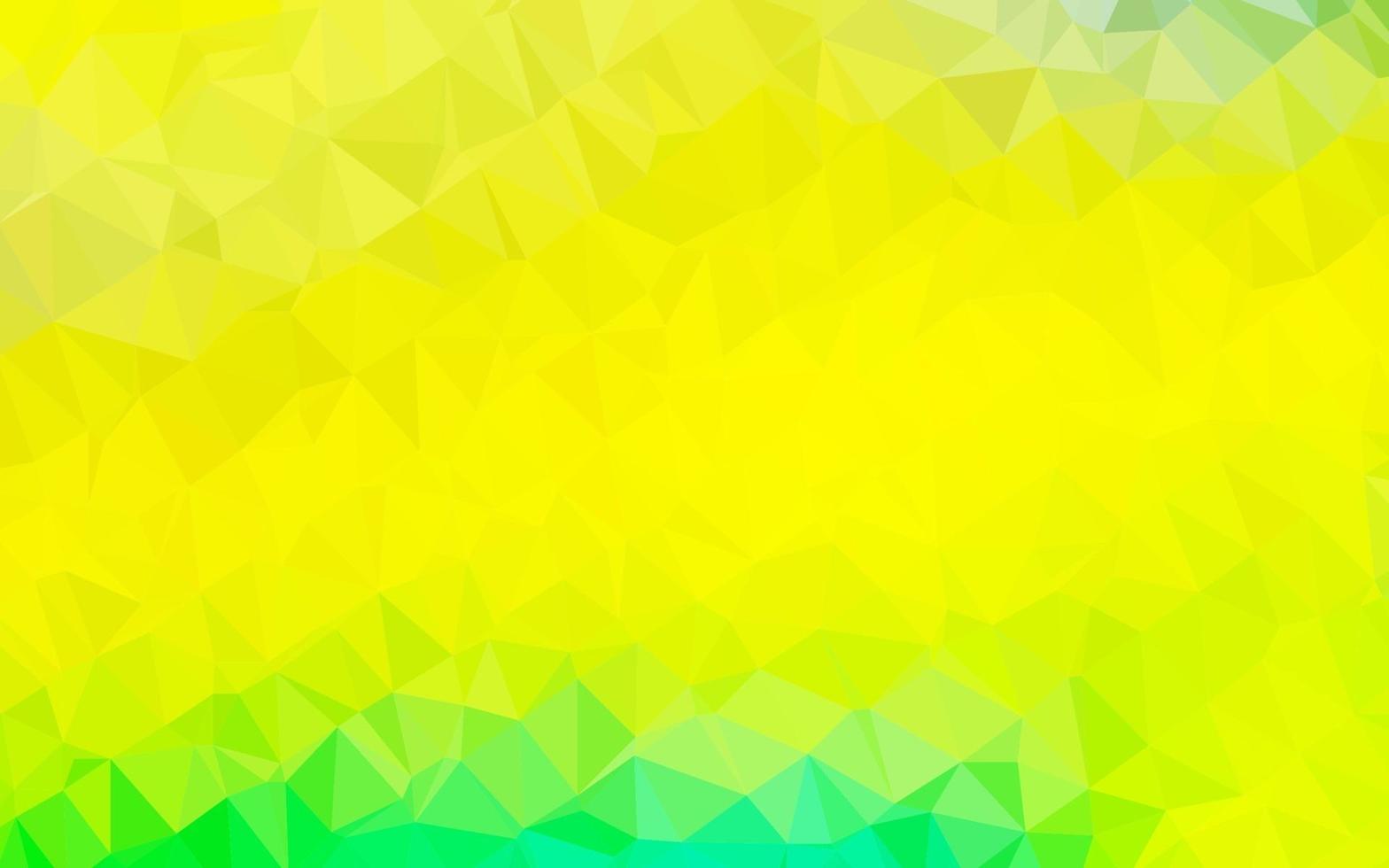hellgrüner, gelber Vektor glänzender dreieckiger Hintergrund.