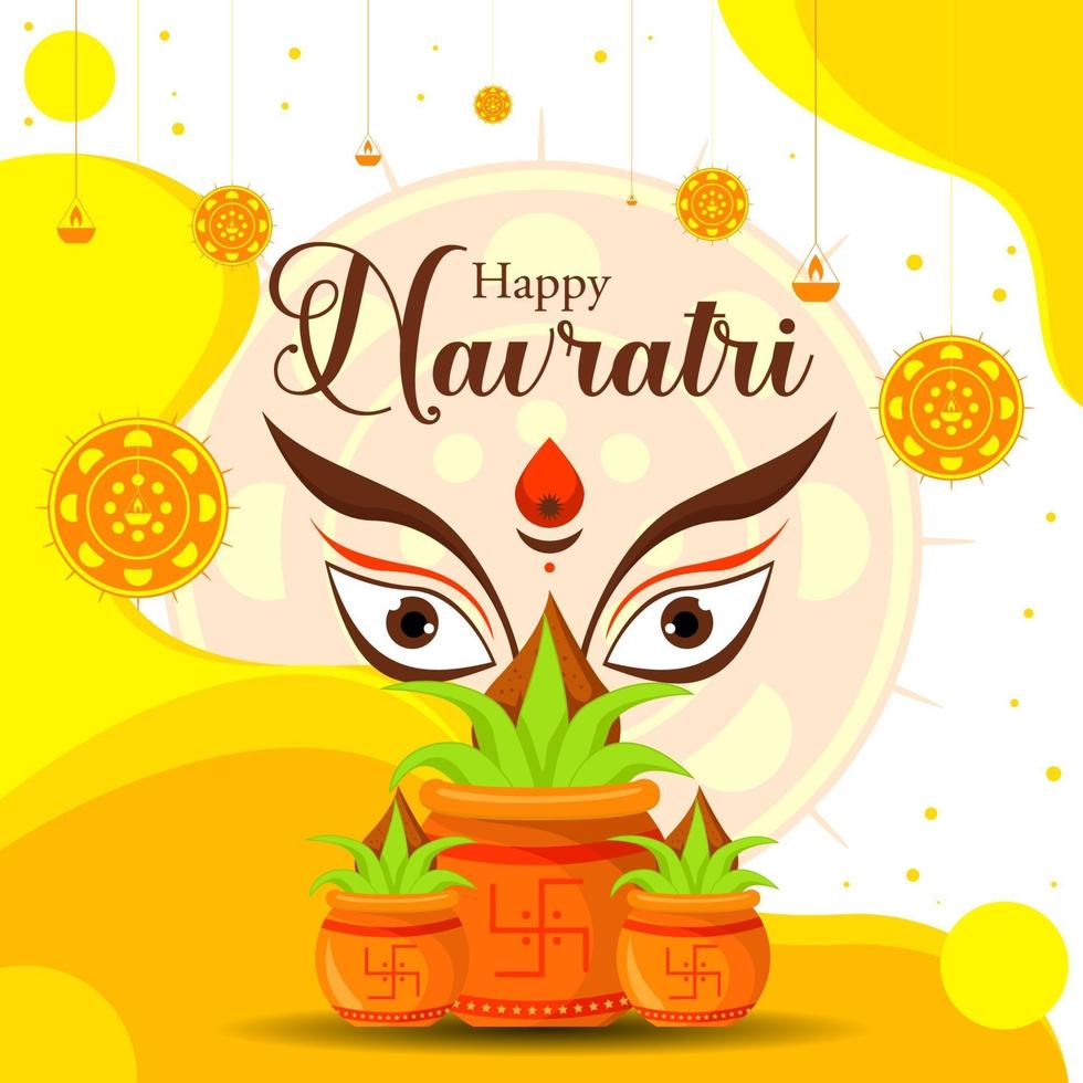 glad navratri -design vektor