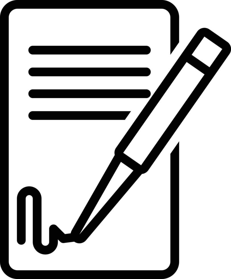 Liniensymbol für Deal-Vereinbarung vektor
