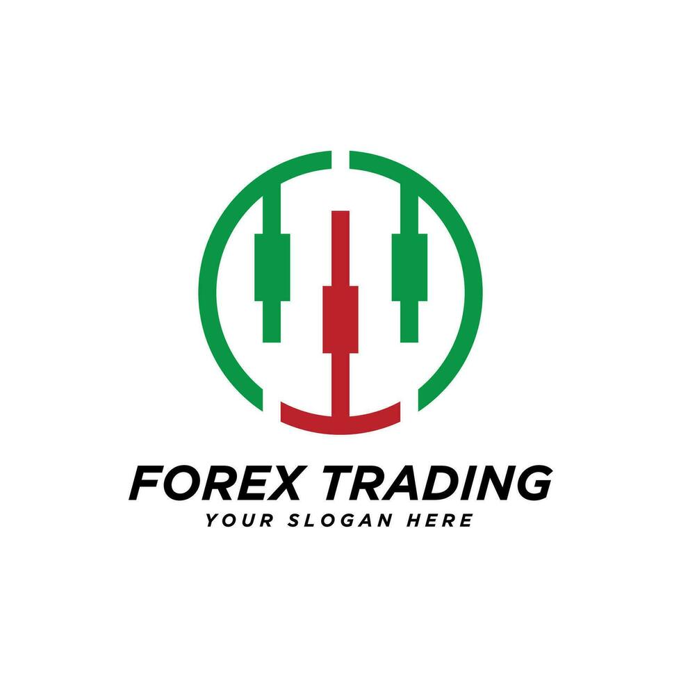 forex handel logotyp mark design identitet vektor