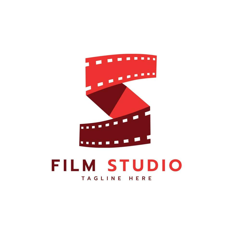 Film Studio kreativ einfach Brief Kennzeichen s Logo Design minimal und modern Design zum Kino und Film Multimedia und Produktion Industrie vektor