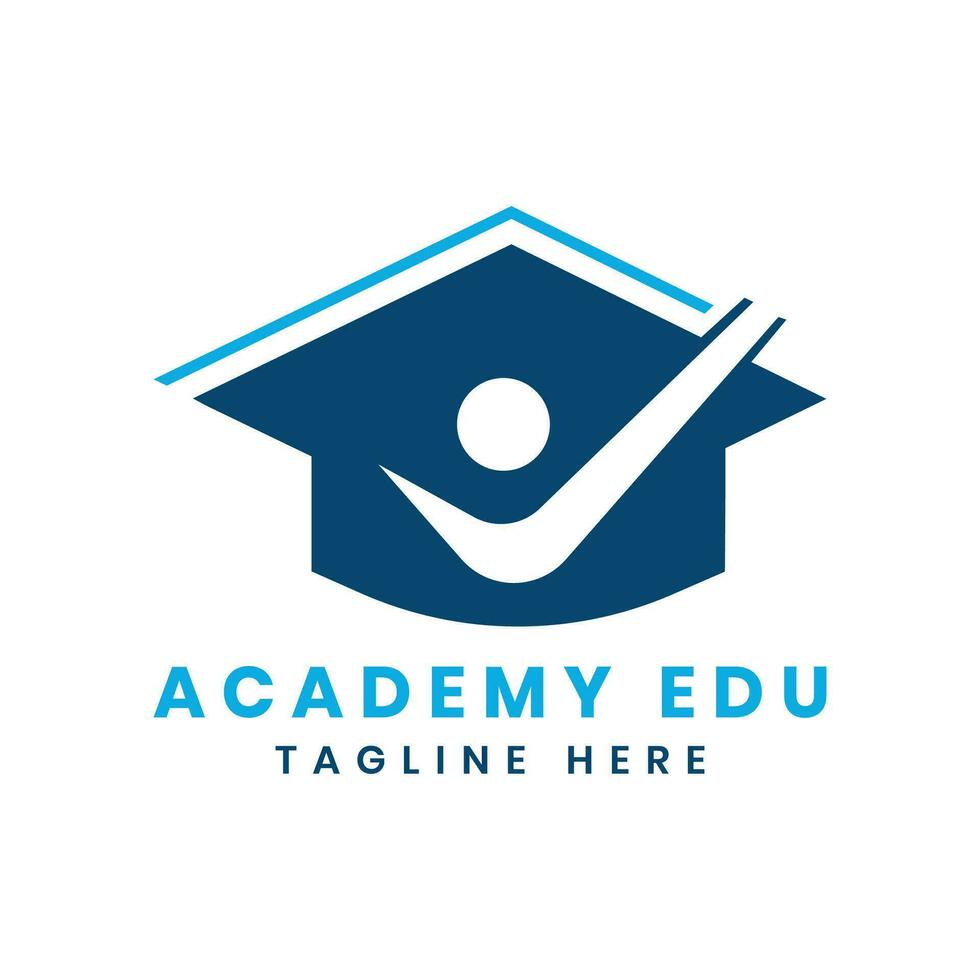 Akademie Bildung Logo Design Vorlage vektor