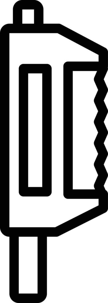 Liniensymbol für Laubsäge vektor