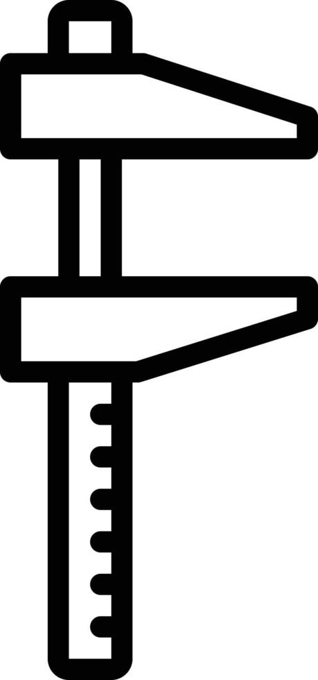 Liniensymbol für Messgenauigkeit vektor