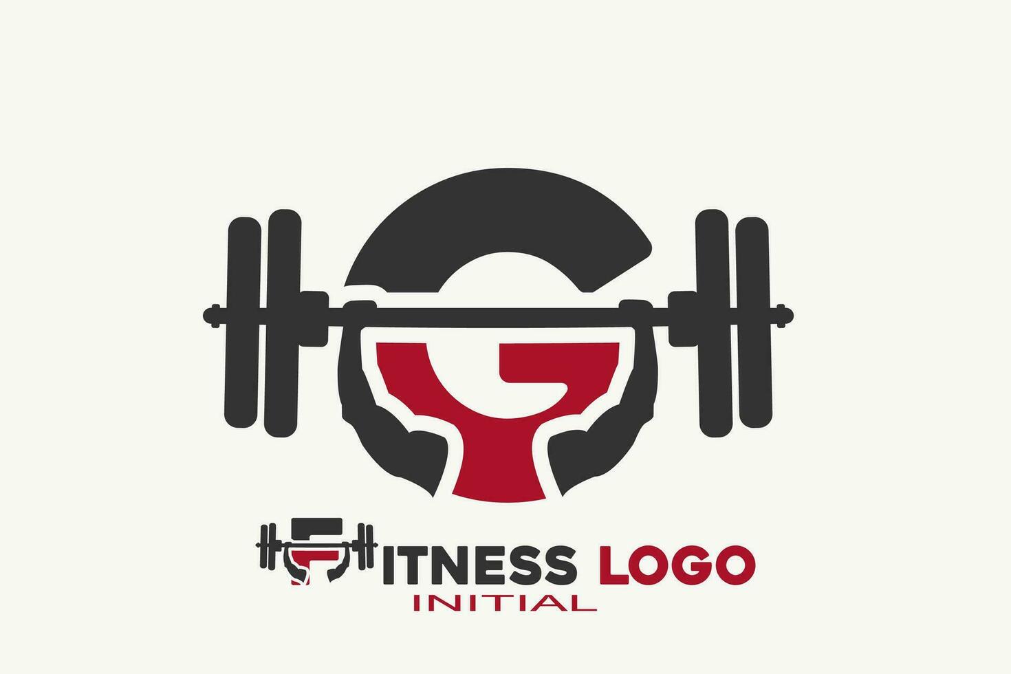 Initialen Brief mit G Fitness kreativ geometrisch modern Logo Design. vektor
