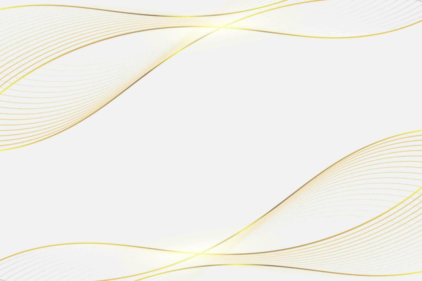 gyllene Vinka på svart bakgrund. elegant begrepp design med gyllene rader vektor