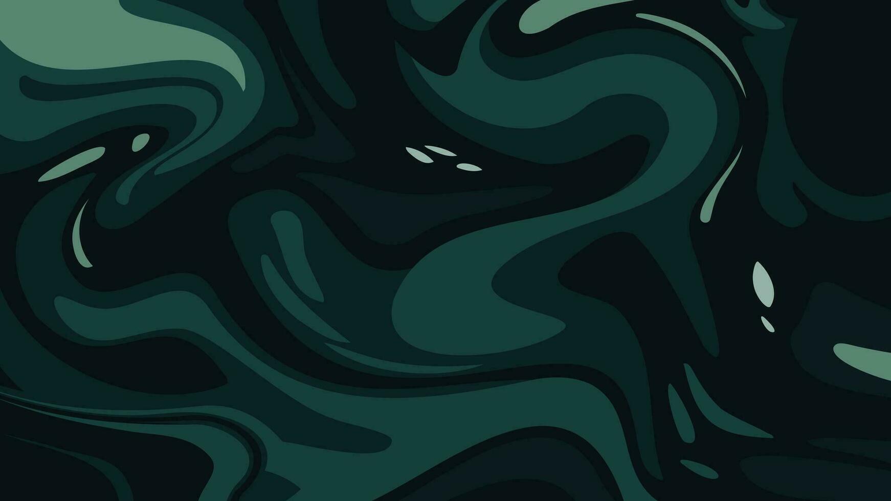 schwarz Grün abstrakt Tinte Welle Vektor Hintergrund Hintergrund Bild