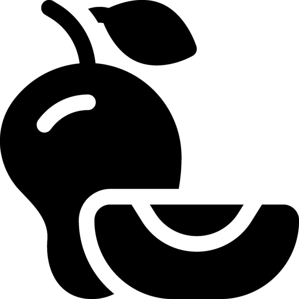 detta ikon eller logotyp är frukt ikon eller friska äter etc och kan vara Begagnade för webb, Ansökan och logotyp design vektor