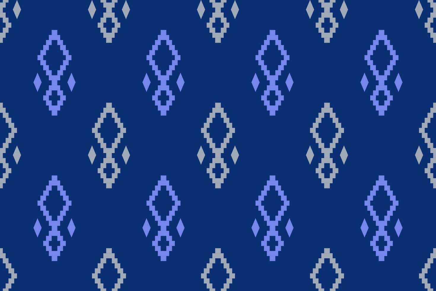 indigo Marin blå geometrisk traditionell etnisk mönster ikat sömlös mönster gräns abstrakt design för tyg skriva ut trasa klänning matta gardiner och sarong aztec afrikansk indisk indonesiska vektor