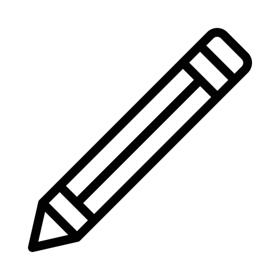 Bleistift Vektor Symbol auf Weiß Hintergrund