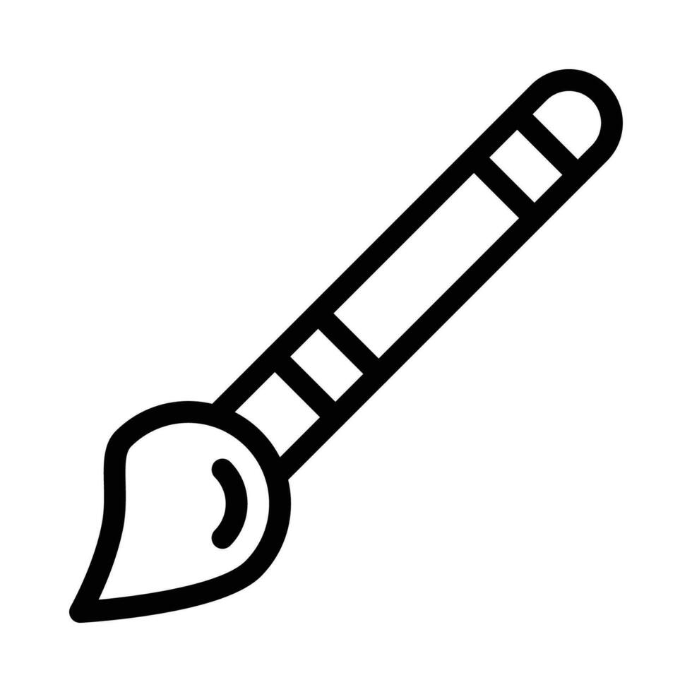 Bürste Vektor Symbol auf Weiß Hintergrund
