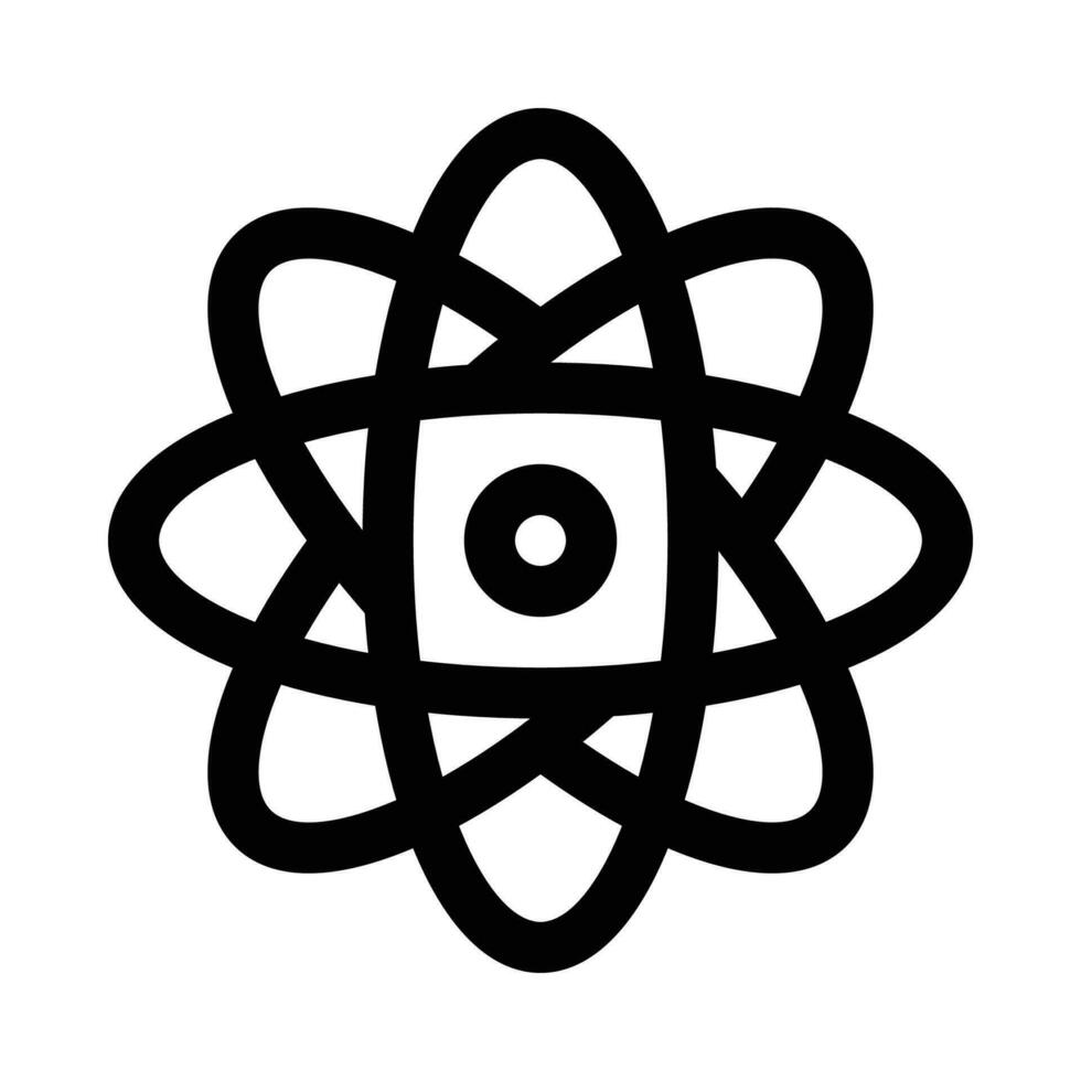 Physik Vektor Symbol auf Weiß Hintergrund