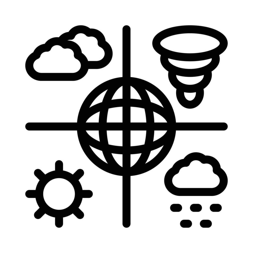 Meteorologie Vektor Symbol auf ein Weiß Hintergrund