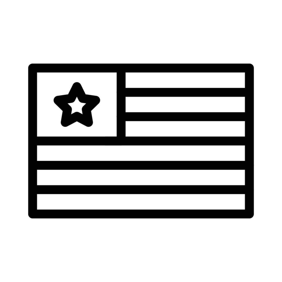 Liberia vektor ikon på en vit bakgrund