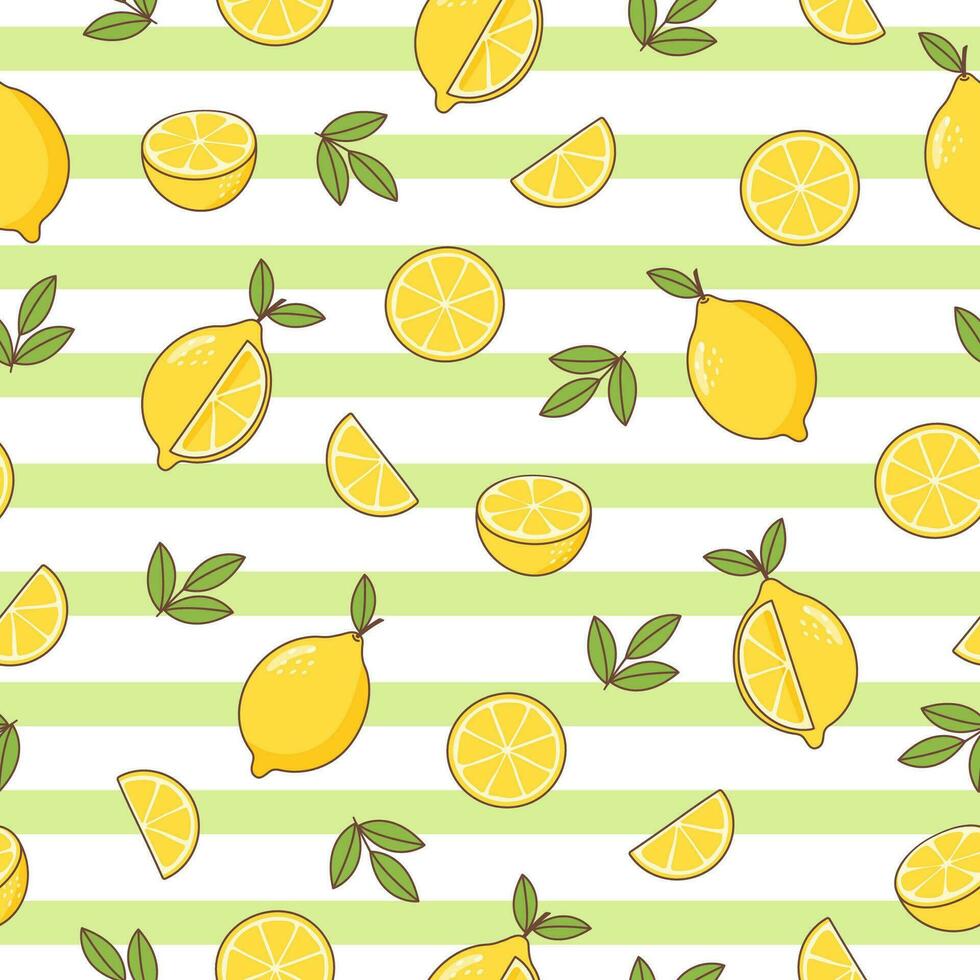 citron sömlösa mönster vektor