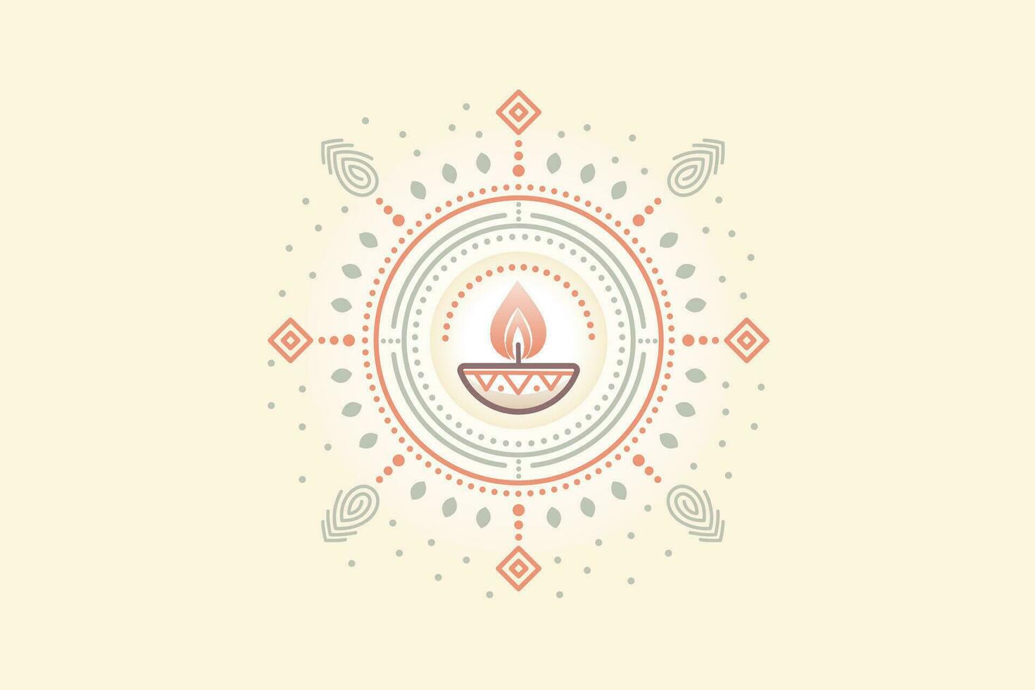 Illustration von Diwali Festival Hintergrund mit Diwali Diya vektor