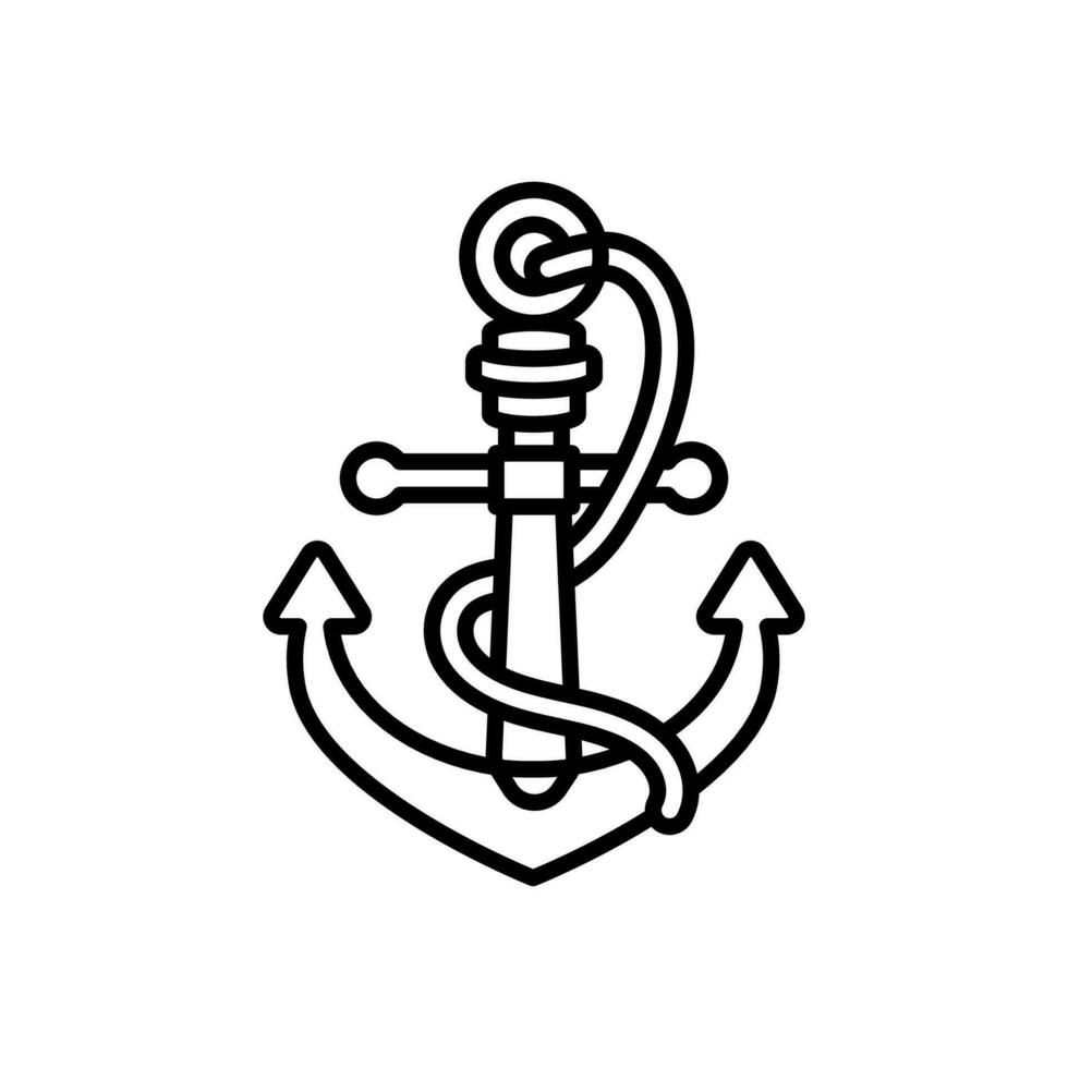 Anker Symbol im Vektor. Illustration vektor