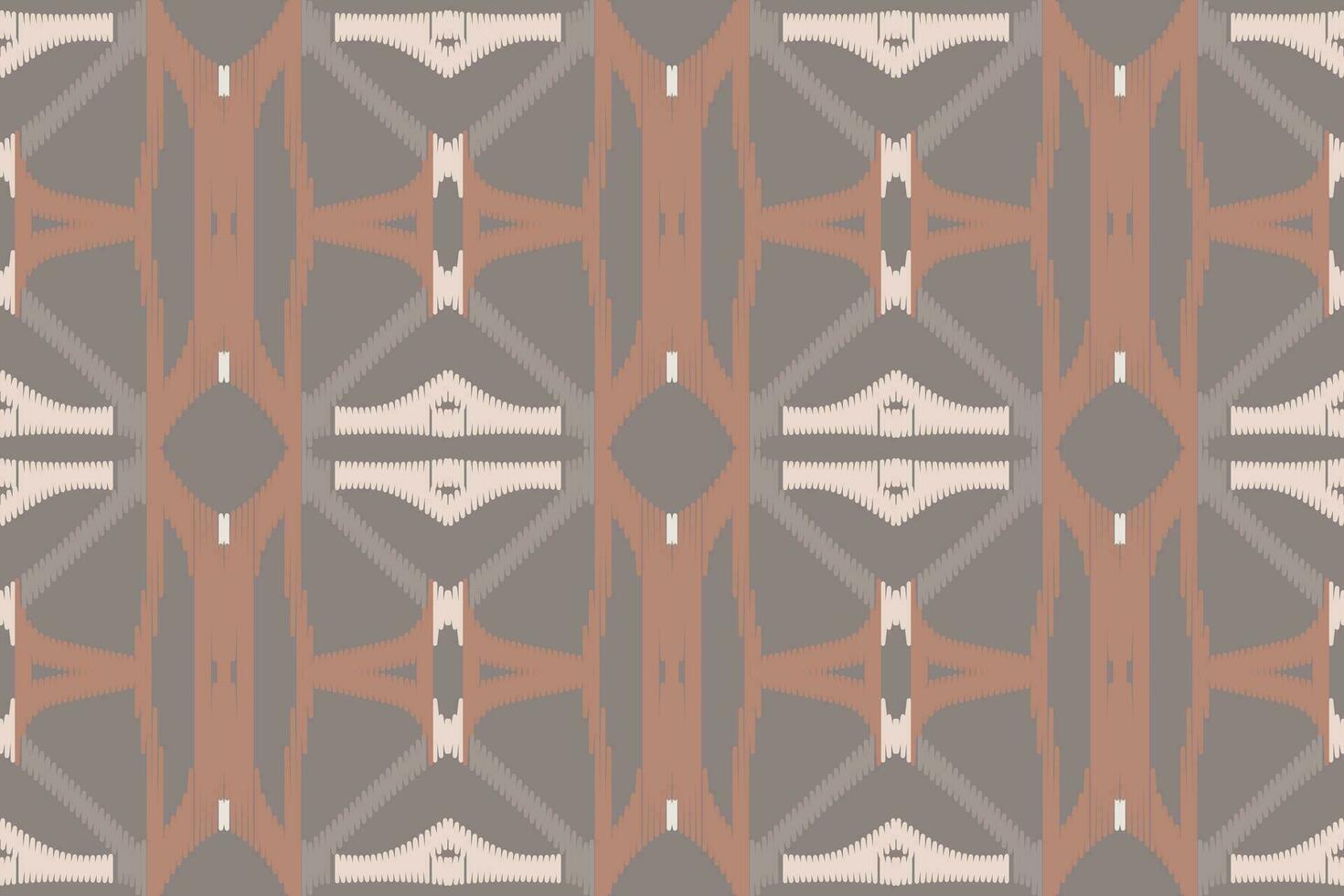 Motiv Ikat nahtlos Muster Stickerei Hintergrund. Ikat Chevron geometrisch ethnisch orientalisch Muster traditionell.aztekisch Stil abstrakt Vektor Design zum Textur, Stoff, Kleidung, Verpackung, Sarong.