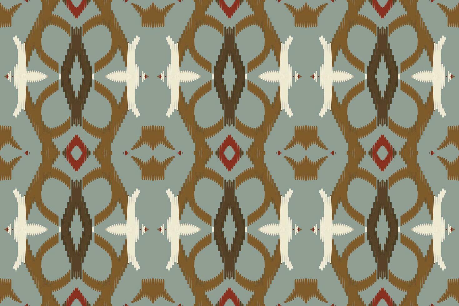 ikat paisley mönster broderi bakgrund. ikat textur geometrisk etnisk orientalisk mönster traditionell.aztec stil abstrakt vektor illustration.design för textur, tyg, kläder, inslagning, sarong.