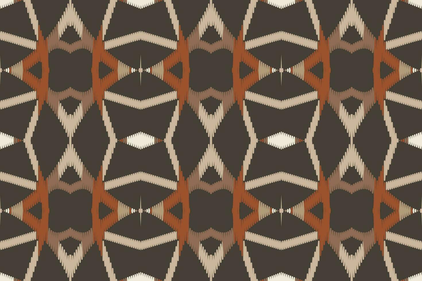 Ikat nahtlos Muster Stickerei Hintergrund. Ikat Hintergrund geometrisch ethnisch orientalisch Muster traditionell.aztekisch Stil abstrakt Vektor Design zum Textur, Stoff, Kleidung, Verpackung, Sarong.