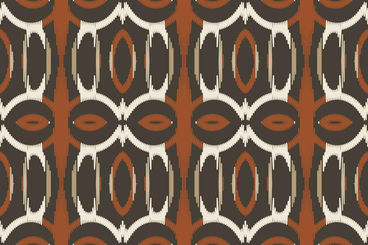 Ikat nahtlos Muster Stickerei Hintergrund. Ikat Chevron geometrisch ethnisch orientalisch Muster traditionell. Ikat aztekisch Stil abstrakt Design zum drucken Textur, Stoff, Saree, Sari, Teppich. vektor