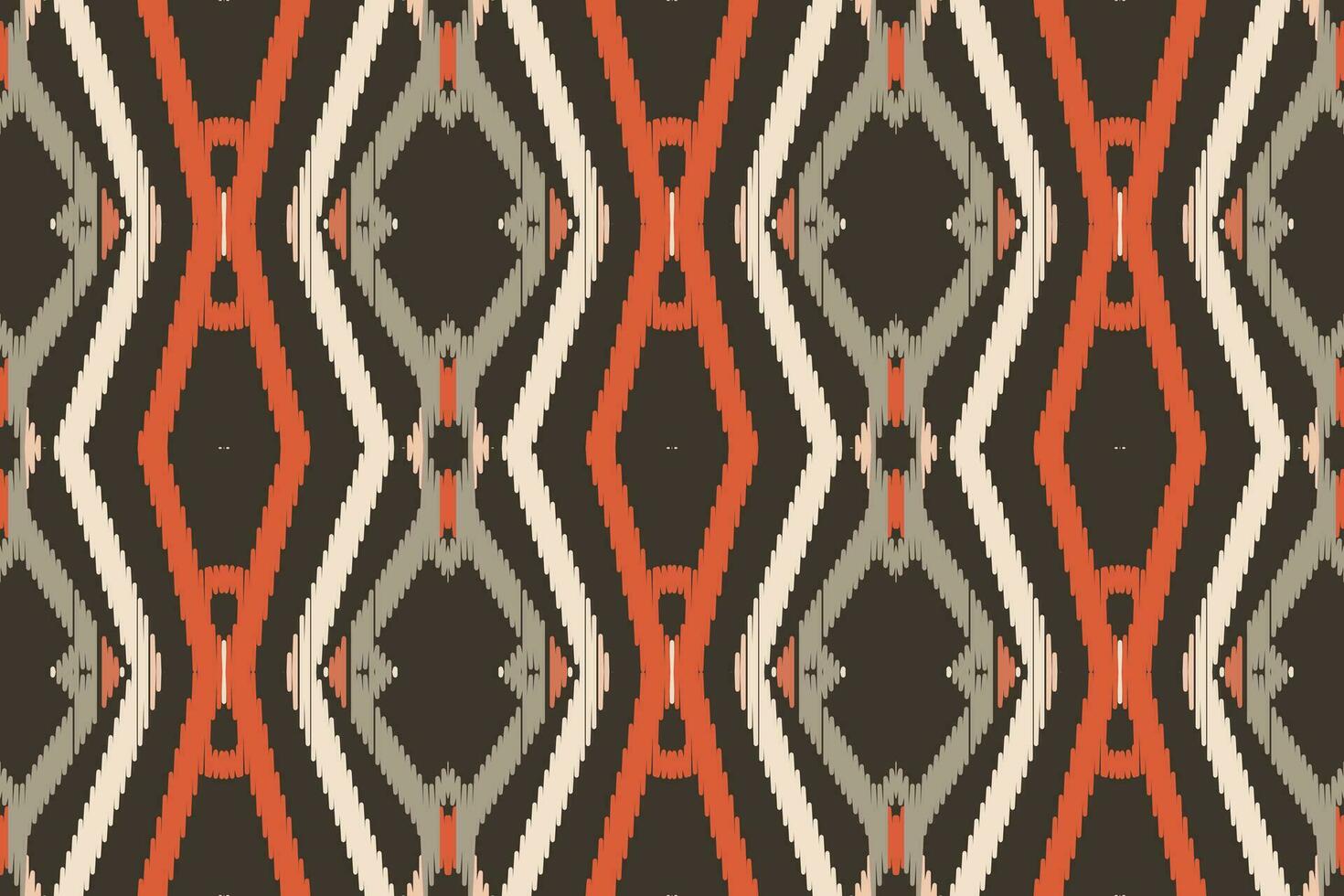 ikat damast- broderi bakgrund. ikat bakgrund geometrisk etnisk orientalisk mönster traditionell.aztec stil abstrakt vektor illustration.design för textur, tyg, kläder, inslagning, sarong.