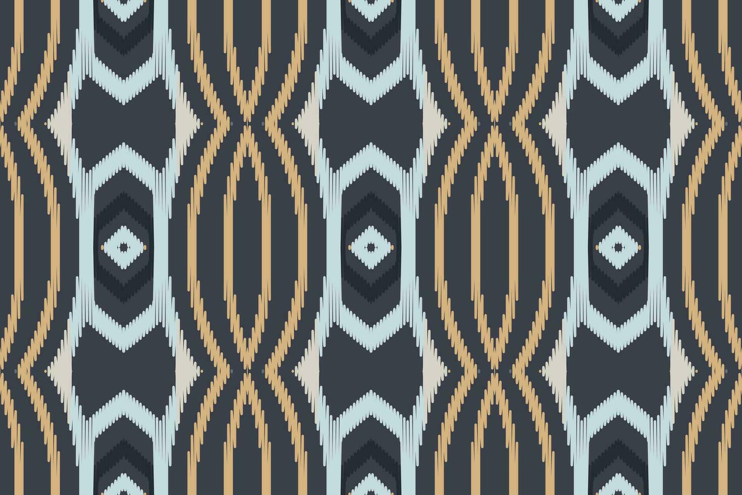 ikat damast- broderi bakgrund. ikat mönster geometrisk etnisk orientalisk mönster traditionell.aztec stil abstrakt vektor illustration.design för textur, tyg, kläder, inslagning, sarong.