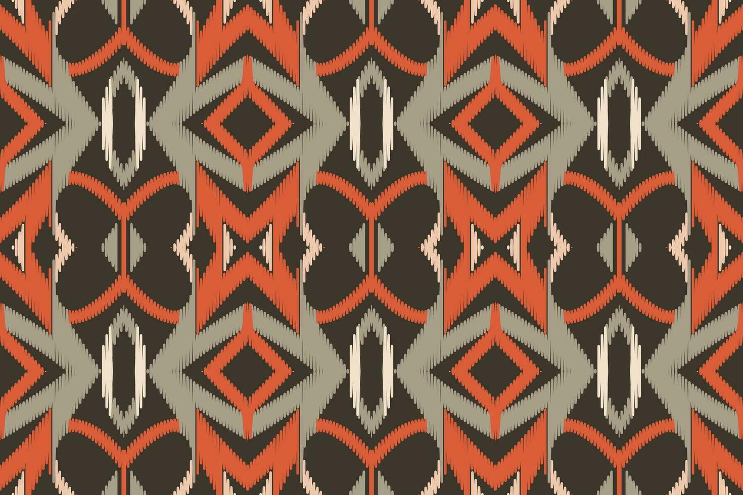 ikat damast- broderi bakgrund. ikat aztec geometrisk etnisk orientalisk mönster traditionell. ikat aztec stil abstrakt design för skriva ut textur, tyg, saree, sari, matta. vektor