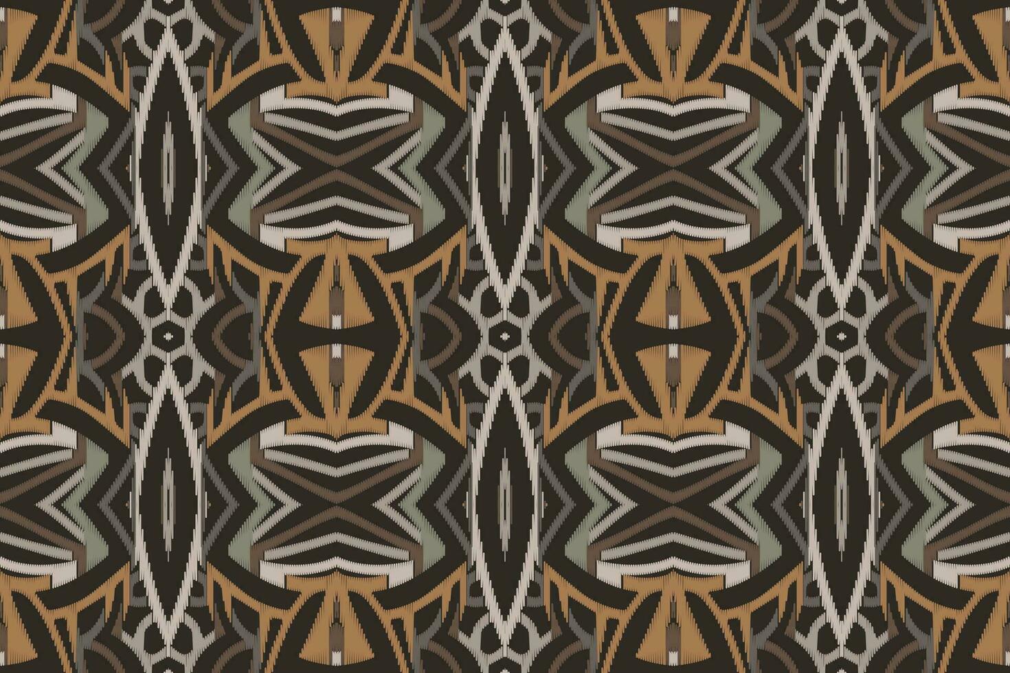 Ikat Damast Paisley Stickerei Hintergrund. Ikat aztekisch geometrisch ethnisch orientalisch Muster traditionell.aztekisch Stil abstrakt Vektor illustration.design zum Textur, Stoff, Kleidung, Verpackung, Sarong.