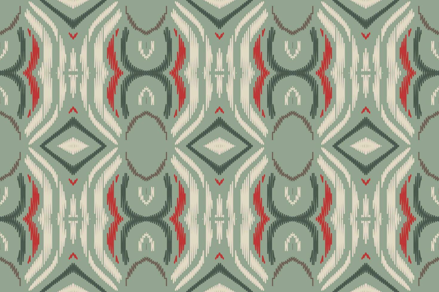 ikat blommig paisley broderi bakgrund. ikat Ränder geometrisk etnisk orientalisk mönster traditionell.aztec stil abstrakt vektor illustration.design för textur, tyg, kläder, inslagning, sarong.