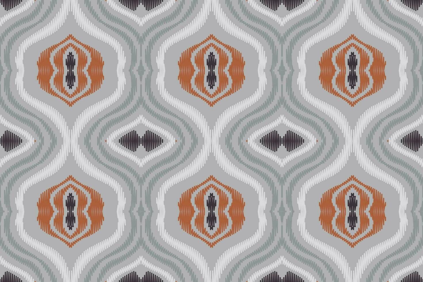 ikat damast- paisley broderi bakgrund. ikat tyg geometrisk etnisk orientalisk mönster traditionell.aztec stil abstrakt vektor illustration.design för textur, tyg, kläder, inslagning, sarong.