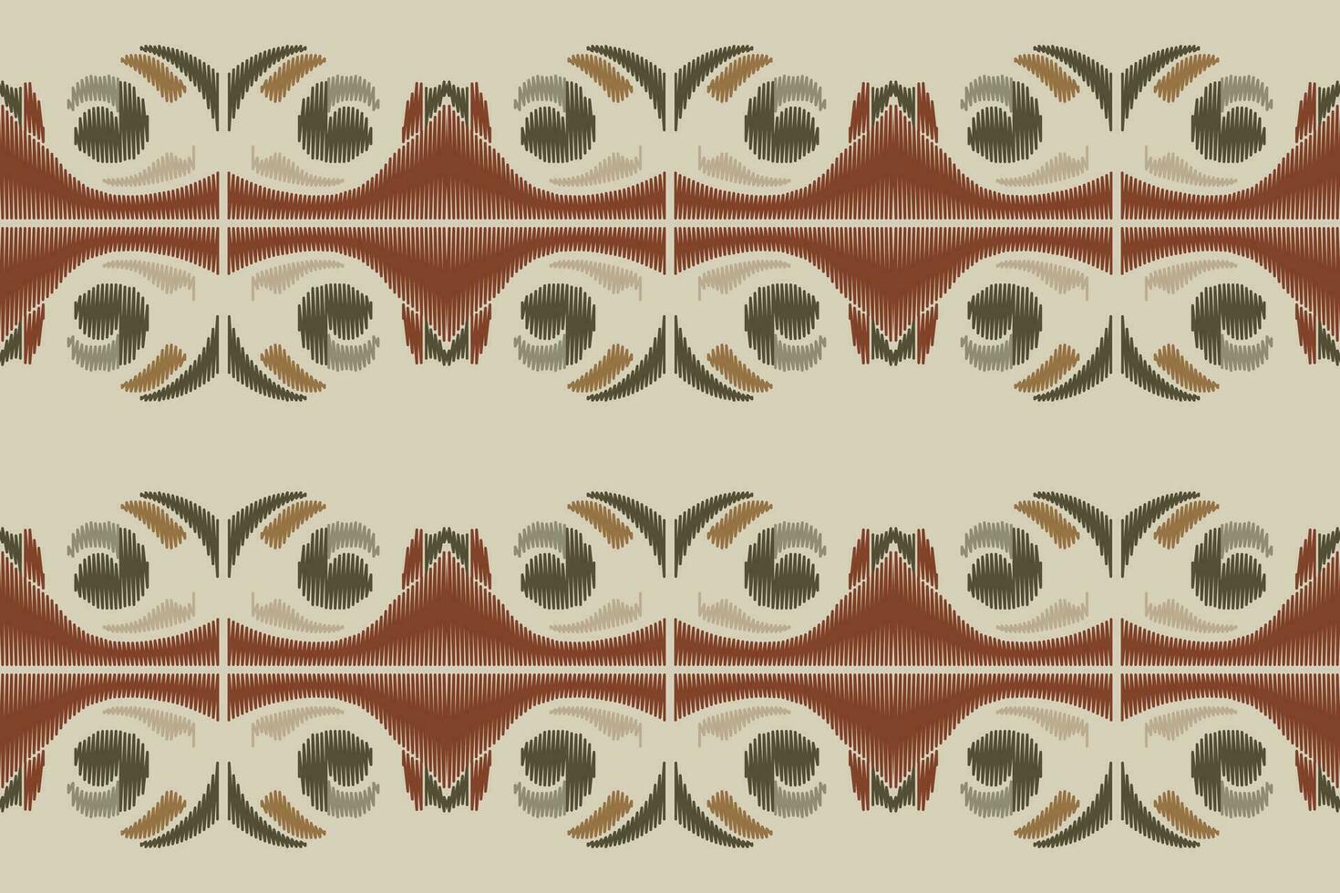 ikat blommig paisley broderi bakgrund. ikat aztec geometrisk etnisk orientalisk mönster traditionell.aztec stil abstrakt vektor illustration.design för textur, tyg, kläder, inslagning, sarong.