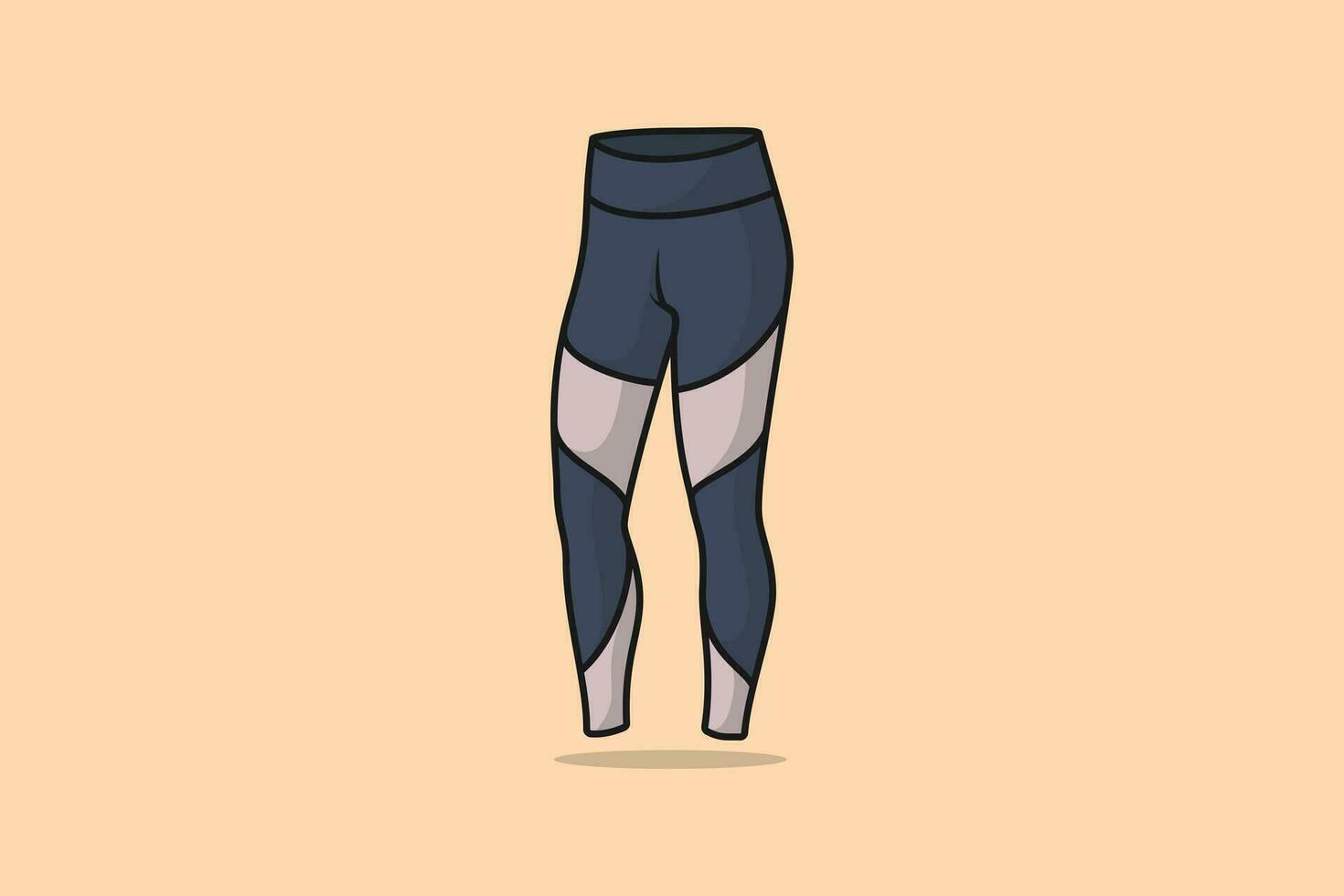 Mann und Jungs Unterseite tragen Jogger Vektor Illustration. Sport und Mode Objekte Symbol Konzept. Männer aktiv Hose mit Kompression Gamaschen innere fest Jogger Vektor Design.