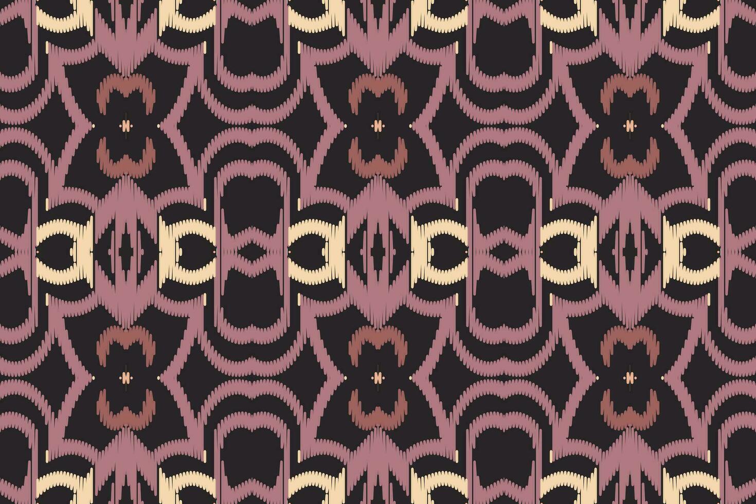 Ikat nahtlos Muster Stickerei Hintergrund. Ikat Muster geometrisch ethnisch orientalisch Muster traditionell.aztekisch Stil abstrakt Vektor Design zum Textur, Stoff, Kleidung, Verpackung, Sarong.