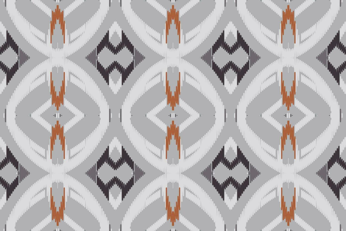 Ikat nahtlos Muster Stickerei Hintergrund. Ikat Blumen- geometrisch ethnisch orientalisch Muster traditionell. Ikat aztekisch Stil abstrakt Design zum drucken Textur, Stoff, Saree, Sari, Teppich. vektor