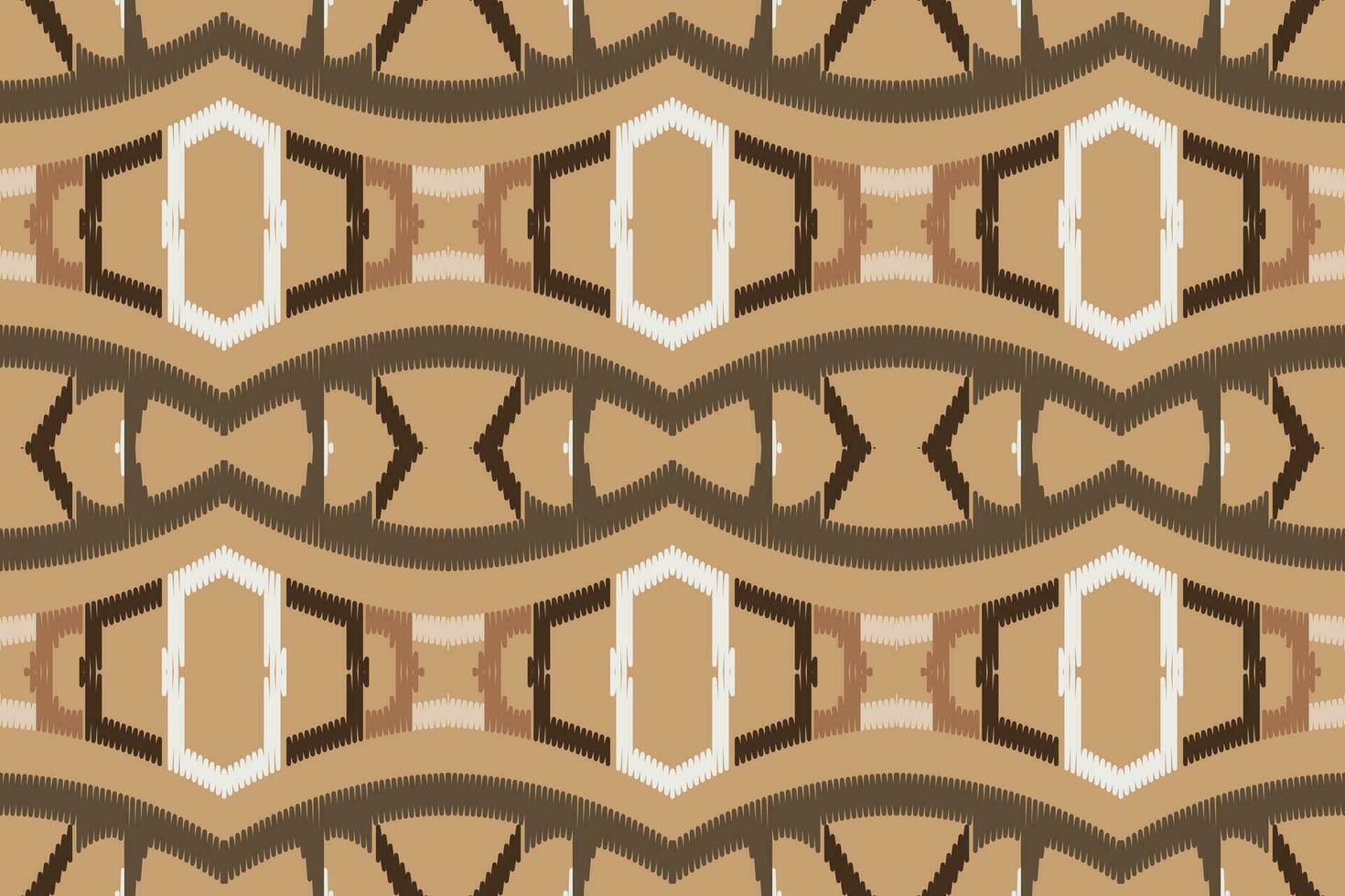 Ikat nahtlos Muster Stickerei Hintergrund. Ikat Dreieck geometrisch ethnisch orientalisch Muster traditionell.aztekisch Stil abstrakt Vektor Design zum Textur, Stoff, Kleidung, Verpackung, Sarong.