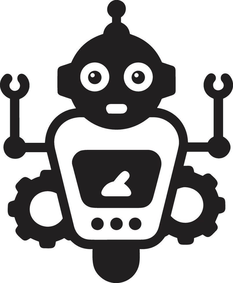 künstlich Intelligenz Symbol Symbol Vektor Bild. Illustration von das Gehirn Roboter Lernen Mensch Clever Algorithmus Design Bild.